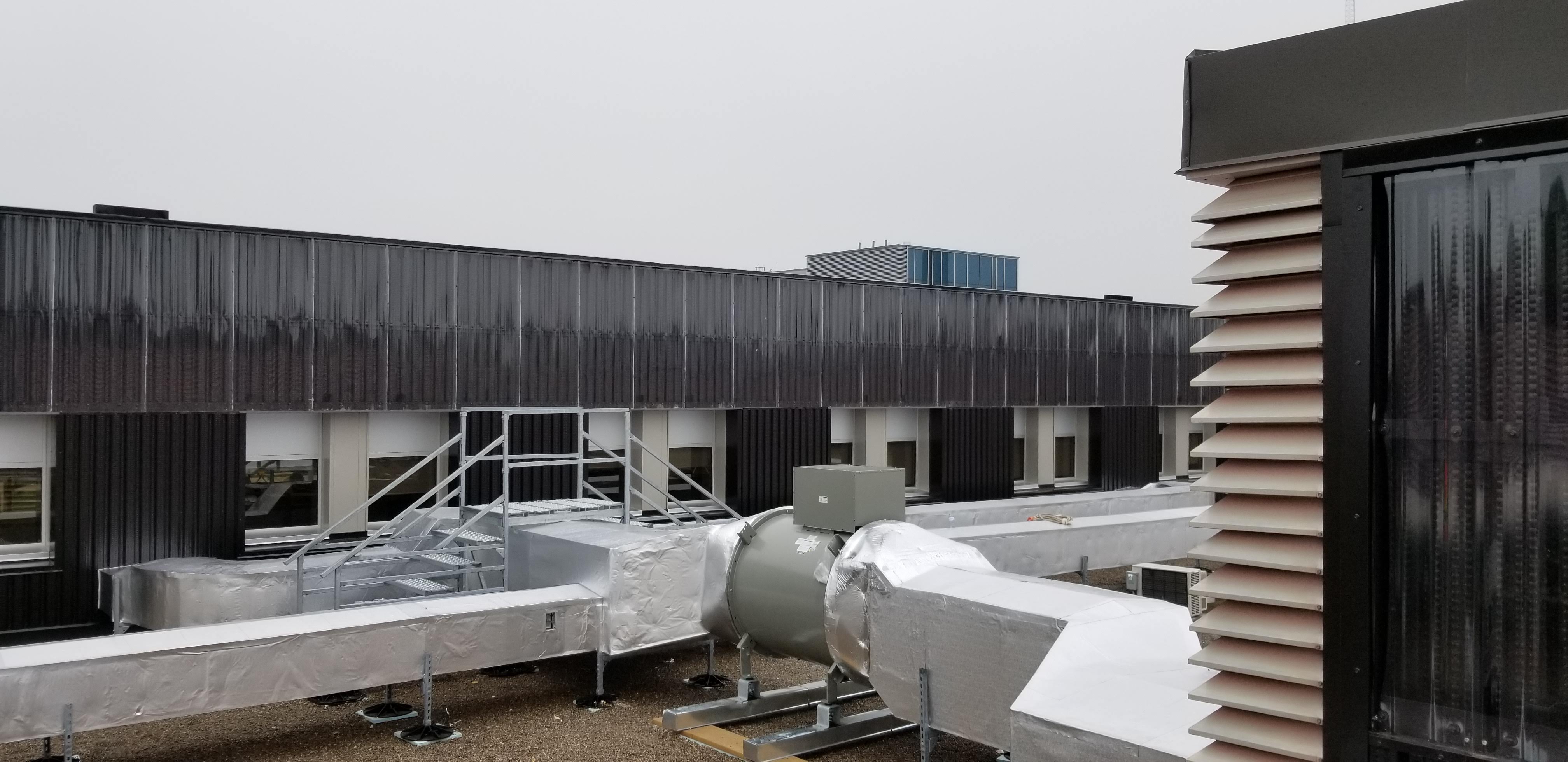 Installation of SolarWall® Two-Stage System